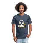 UNABLE. Respectfully. Aviation T-Shirt - heather navy