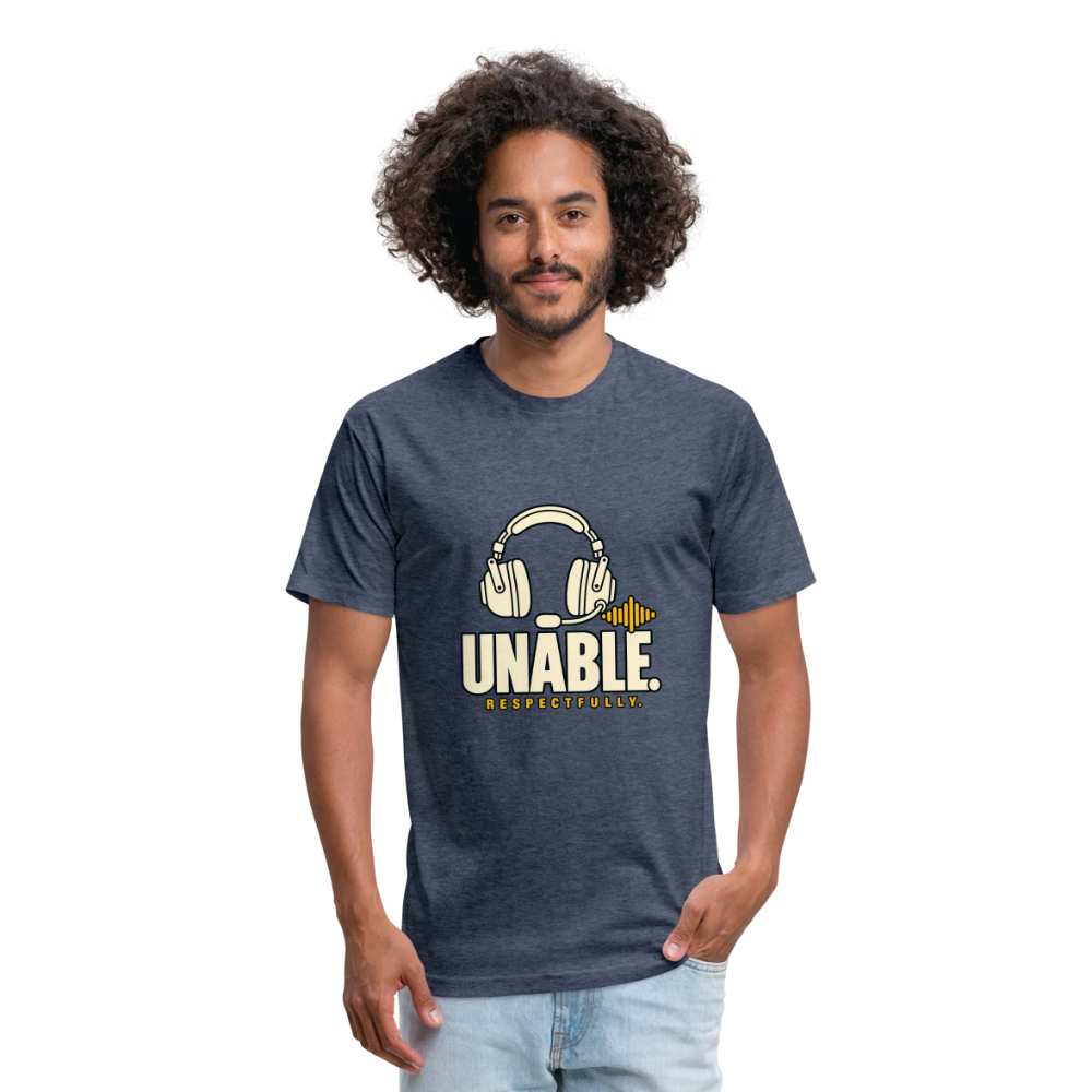 UNABLE. Respectfully. Aviation T-Shirt - heather navy