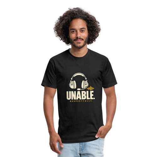 UNABLE. Respectfully. Aviation T-Shirt - black