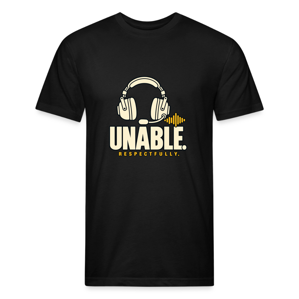 UNABLE. Respectfully. Aviation T-Shirt - black