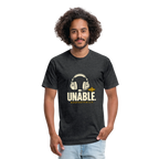 UNABLE. Respectfully. Aviation T-Shirt - heather black