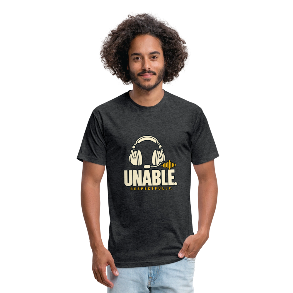 UNABLE. Respectfully. Aviation T-Shirt - heather black
