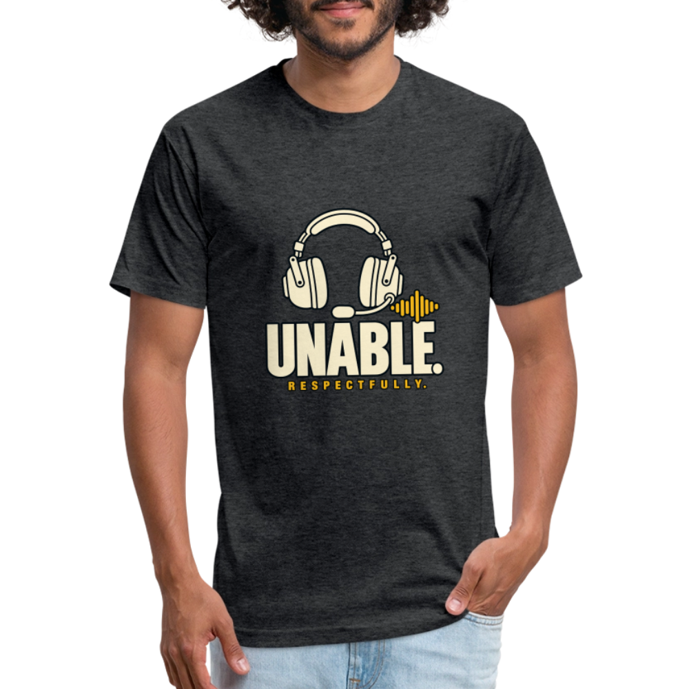 UNABLE. Respectfully. Aviation T-Shirt - heather black