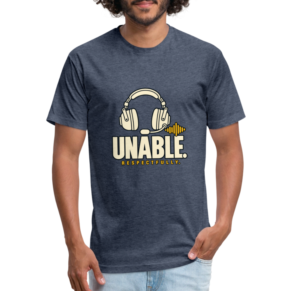 UNABLE. Respectfully. Aviation T-Shirt - heather navy