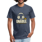 UNABLE. Respectfully. Aviation T-Shirt - heather navy